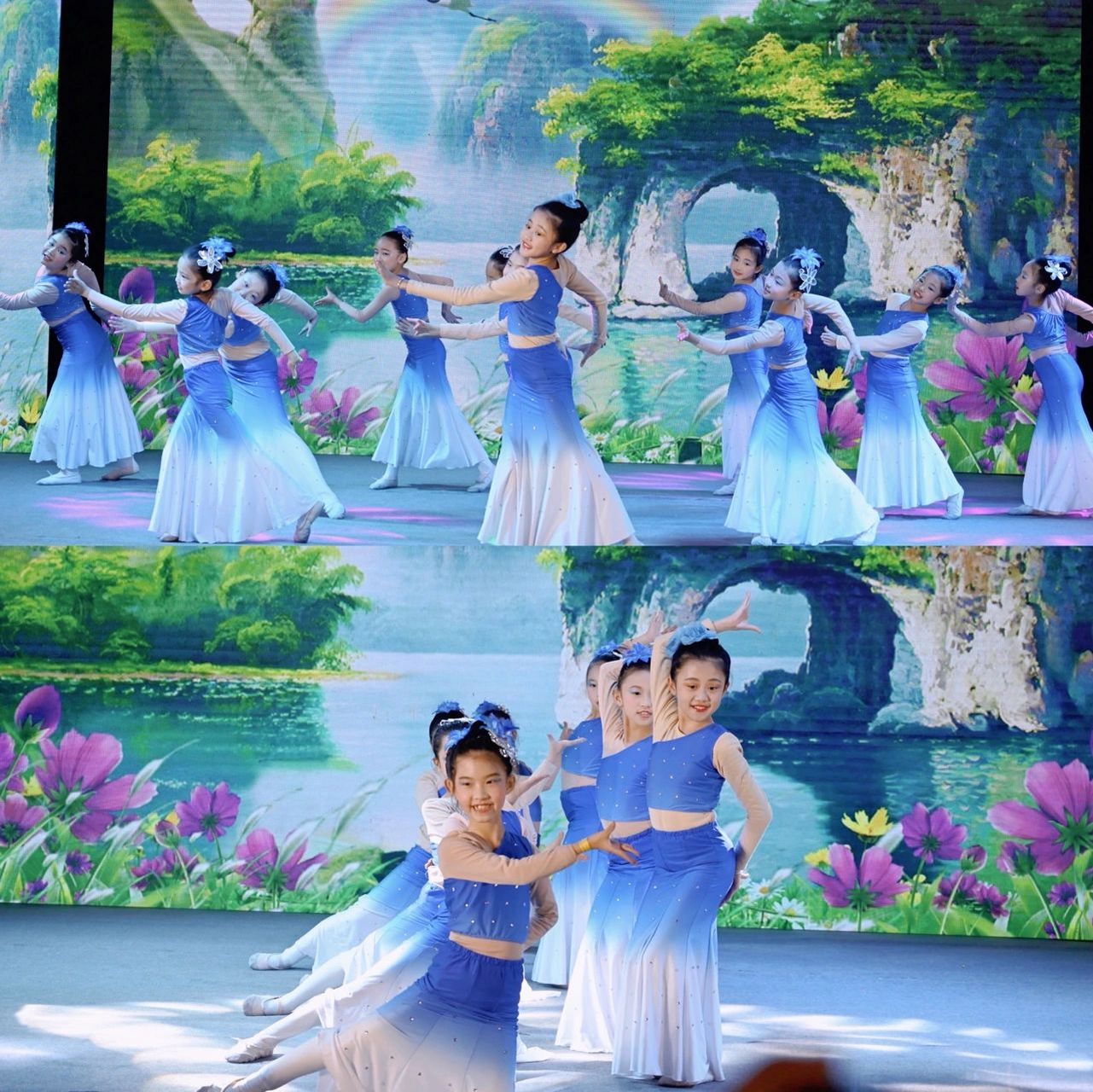 少儿舞蹈剧目推荐959595 91《小河弯弯》群舞剧目:图片为刚考