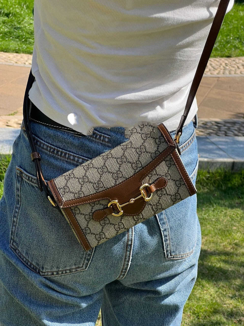 98新款gucci 1955 mini斜挎包 可可爱爱 gucci新款1955 horsebit