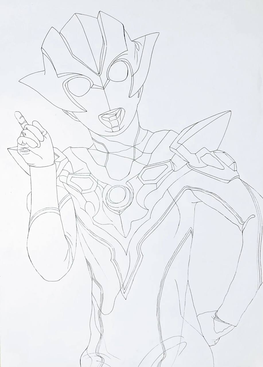 画个奥特曼小姐姐 格丽乔奥特曼grigio