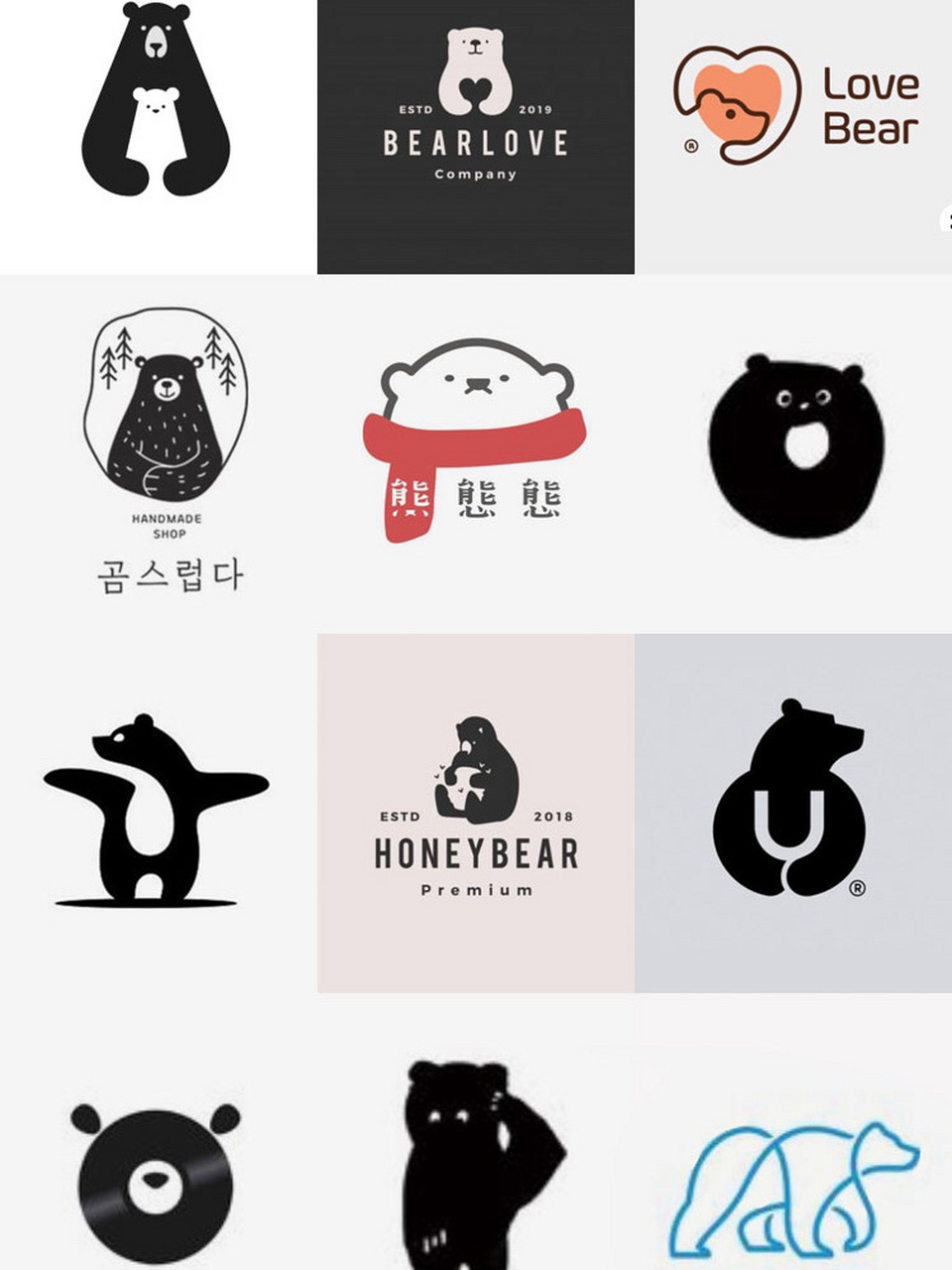 【建议收藏】小熊logo灵感分享|36个熊logo 专注#设计#创意#灵感#分享