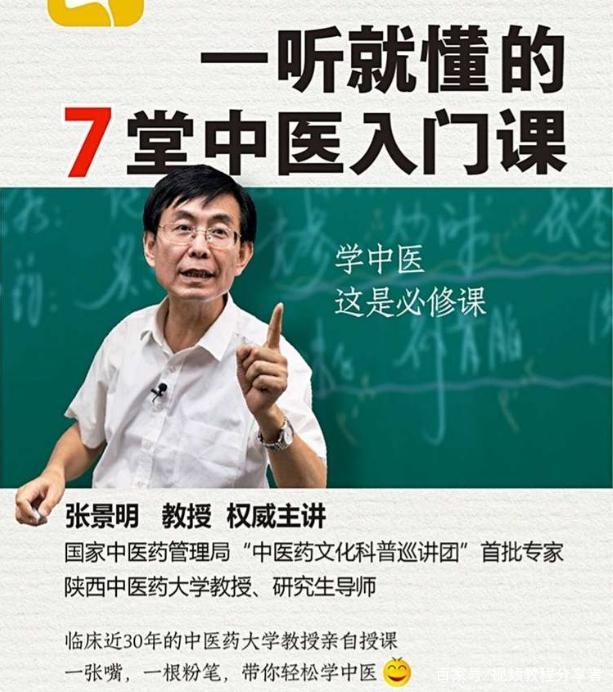 张景明零基础学习中医课程黄帝内经一病一讲等全套289g视频合集