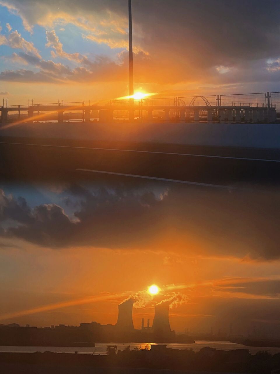 日落92|沿途风景黄昏日落图 立冬啦 冬天就很少看得到这么美的晚霞