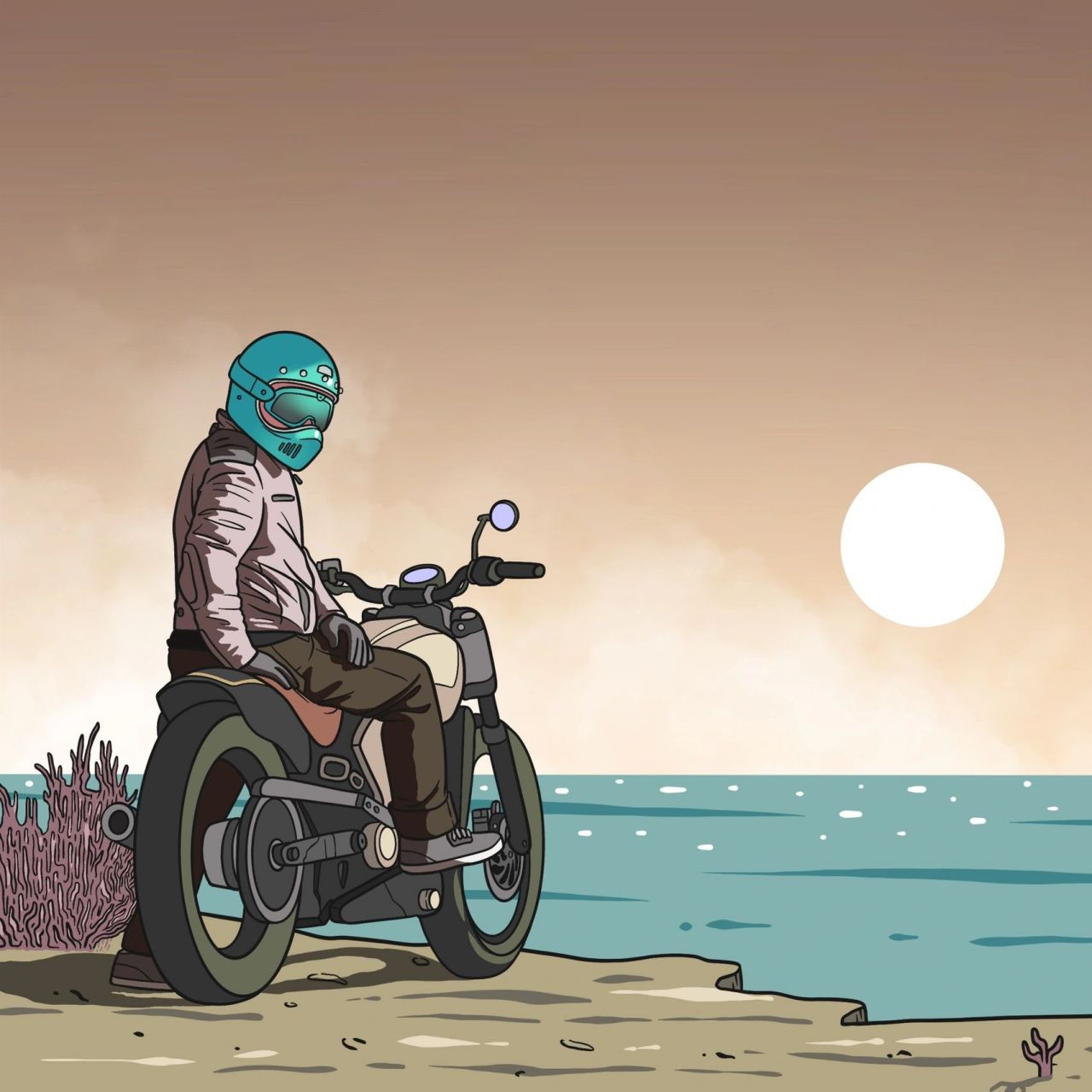 超级个性的机车男生头像 风格绝对独特～ 	 素材来源:envato 作者:qm