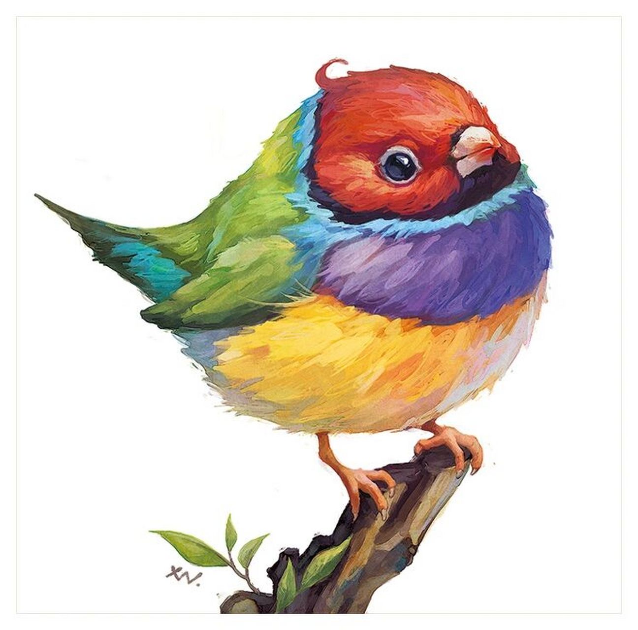 一只肥啾92【七彩文鸟】 #画个简笔画# #我是原创插画师# #笔记灵感