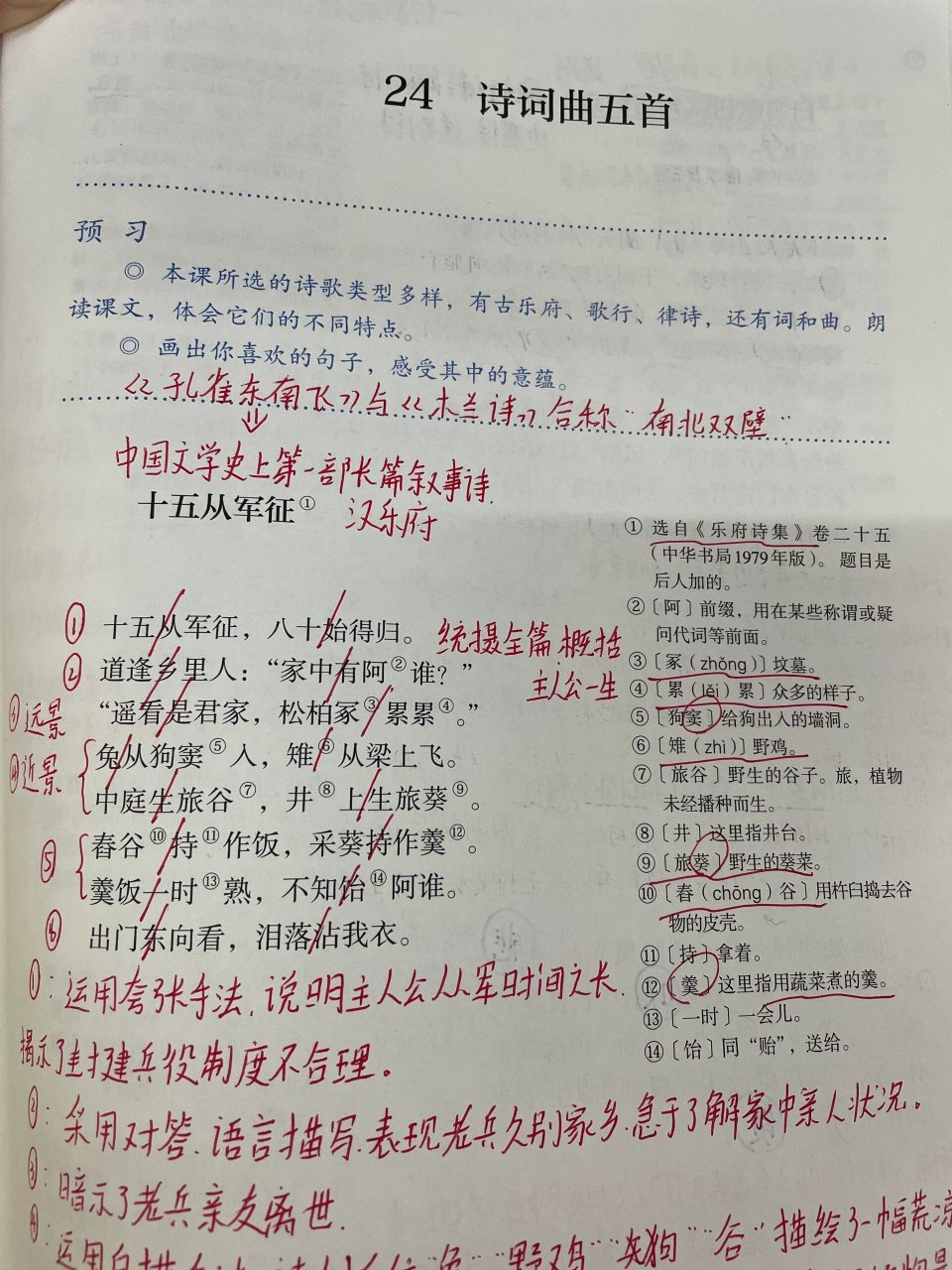 十五从军征朗读图片