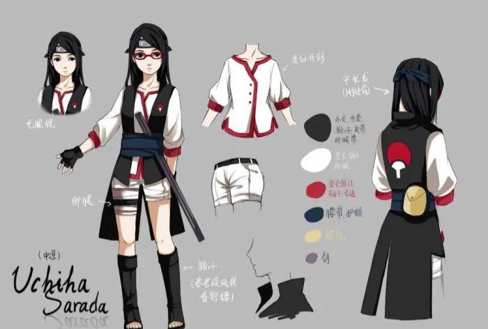 这居然是佐助的女儿现在的样子 前面2个图是宇智波佐良娜的新形象!