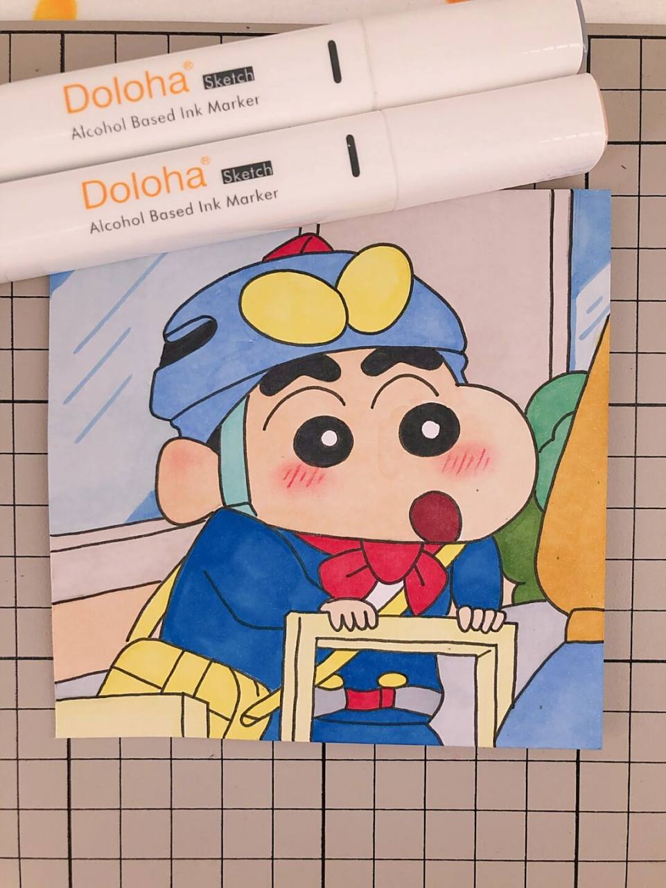 第270幅|蜡笔小新卡通画,简笔画,附步骤图.