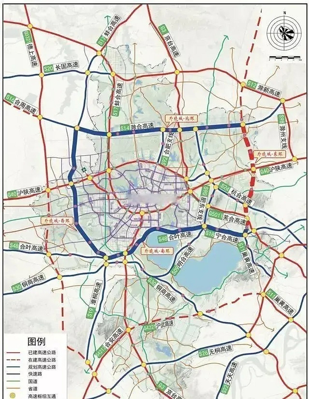 合肥都市圈环线g9912来了,肥东,肥西,空港,巢湖,蜀山小庙将迎来重大
