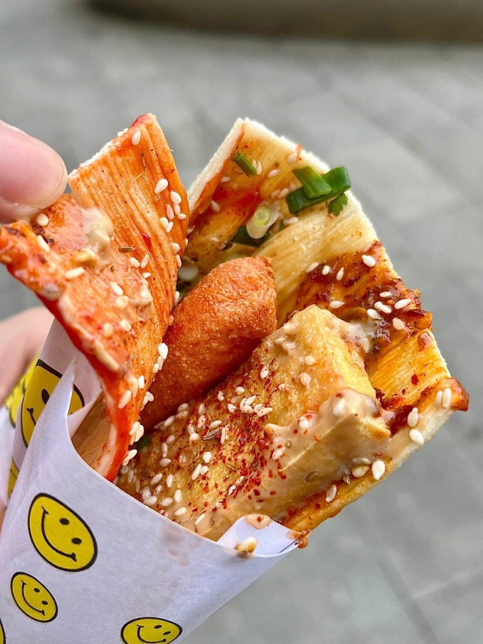 青岛小吃 | 炸冷面卷臭豆腐 是臭还是香?