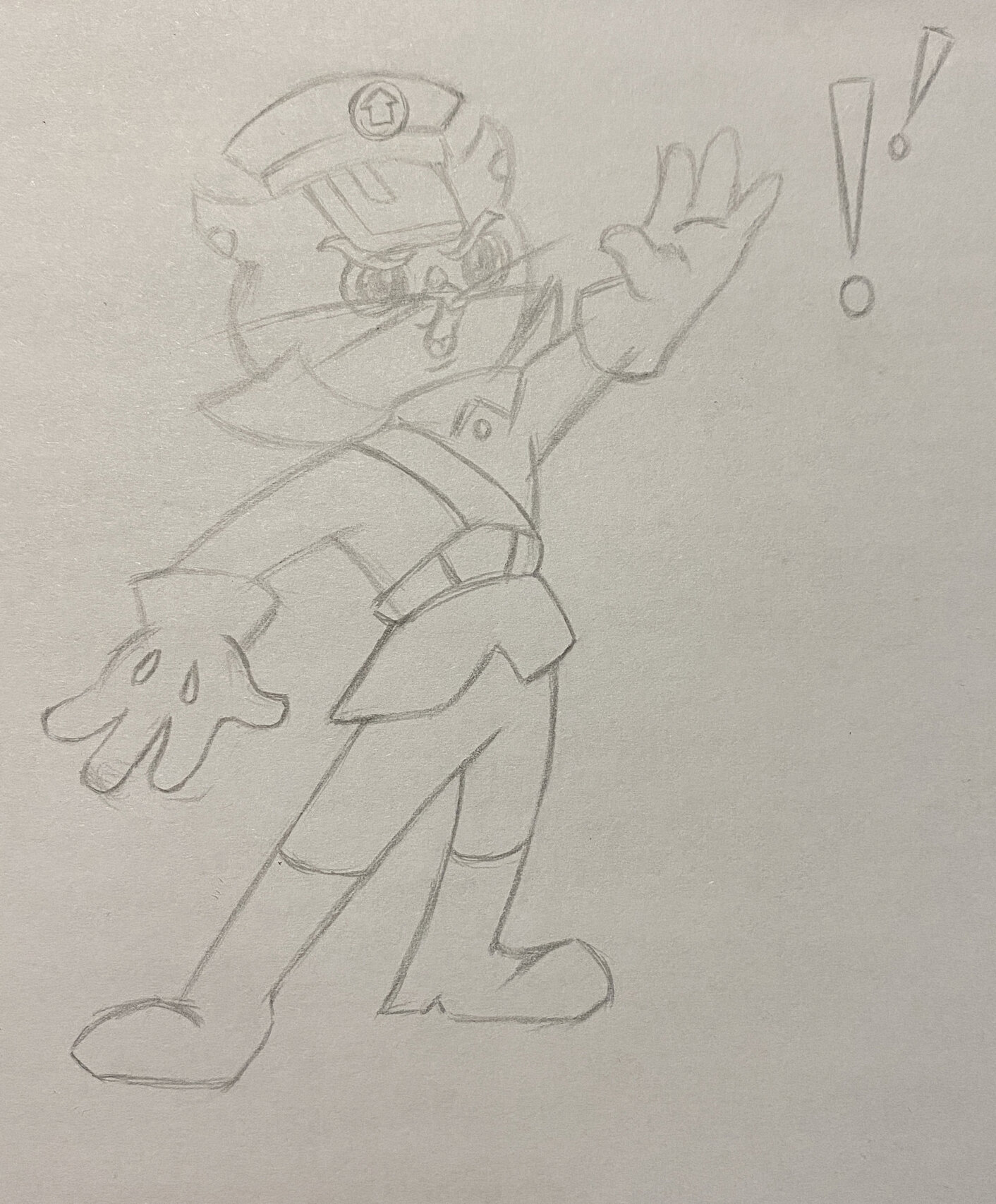 简笔画 临摹黑猫警长 附带步骤