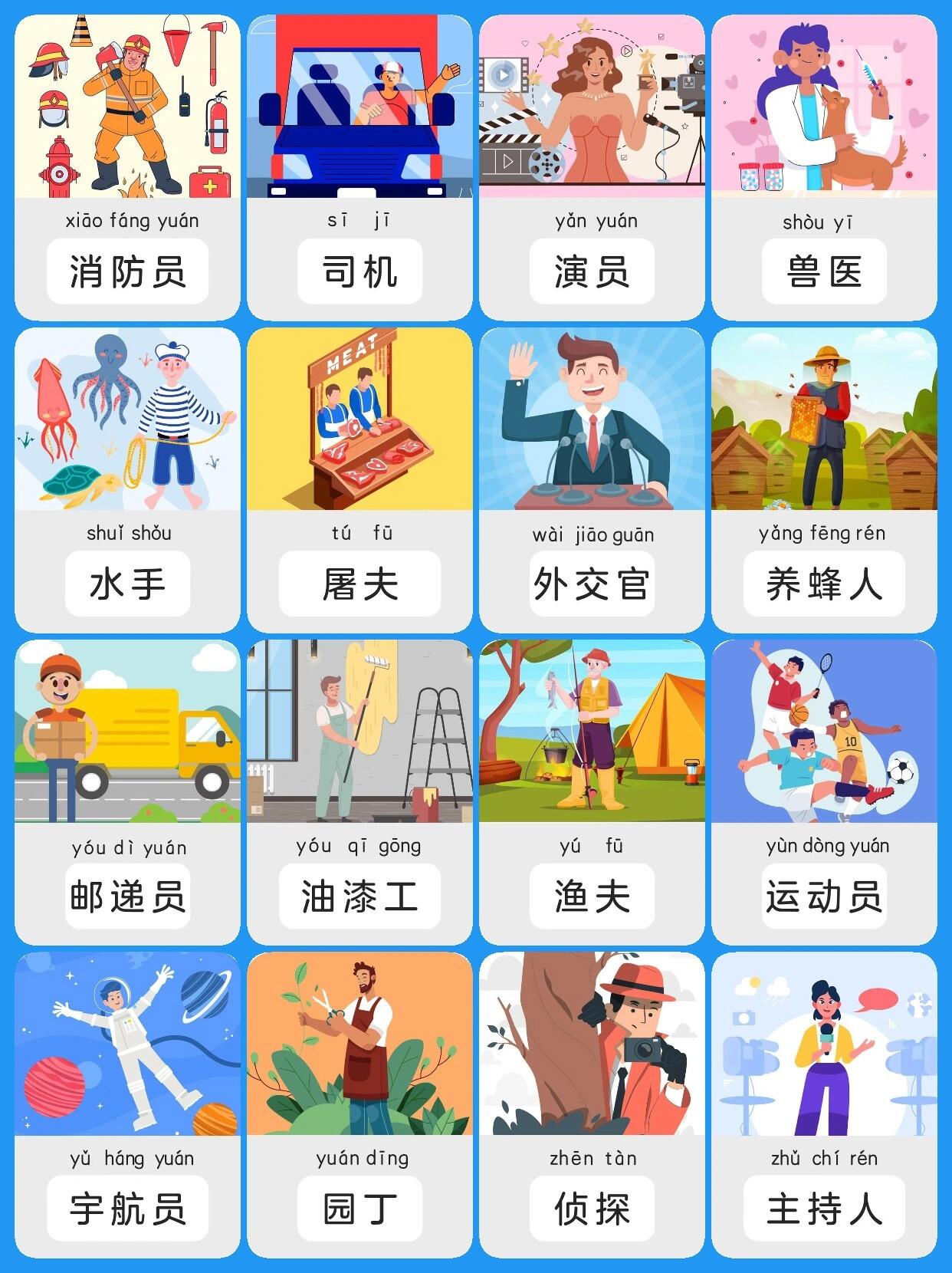 趣味学习中文职业🙌