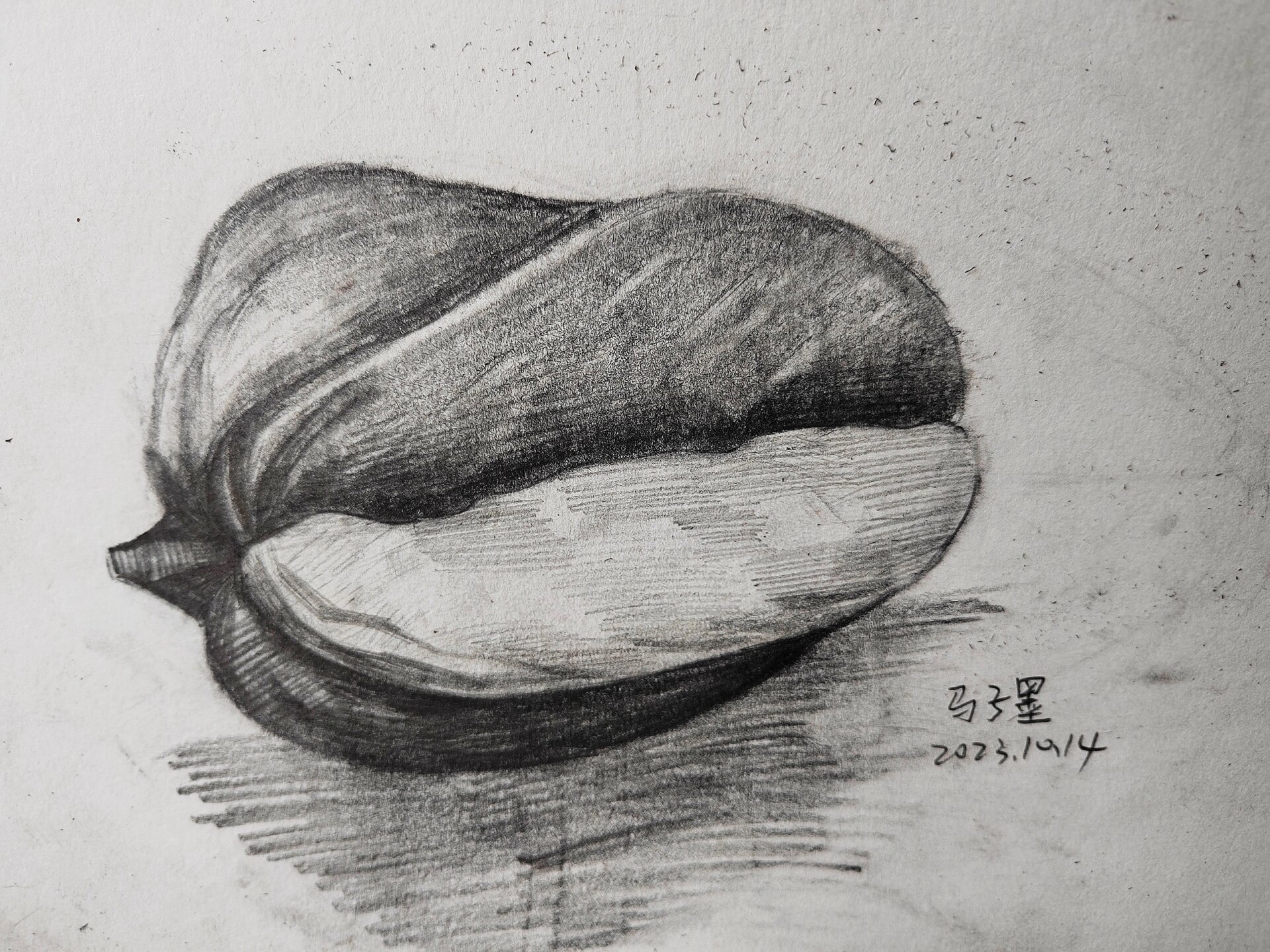 素描临摹《杨桃素描《杨桃素描