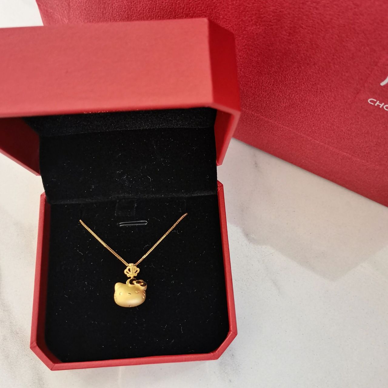 周大福hello kitty项链93 最喜欢的一条项链了!