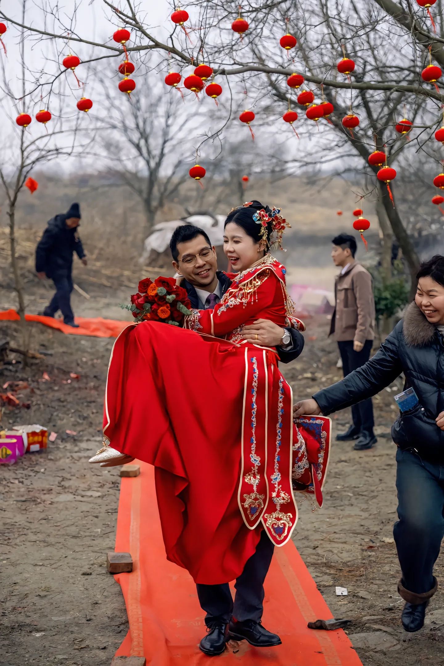 不一样的农村接亲婚礼,这种烟火气息