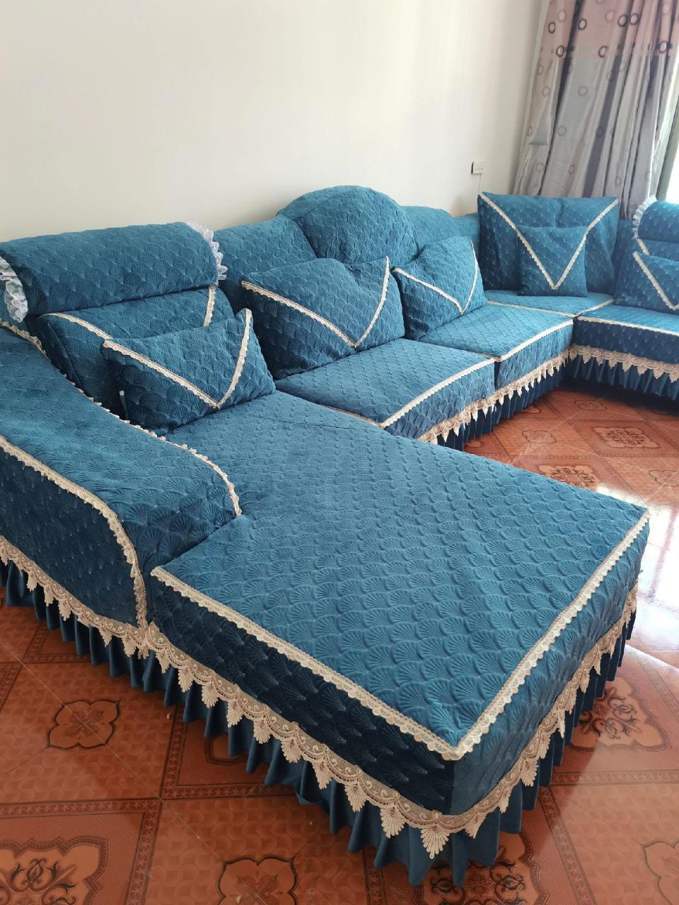 专车专用座套 撞色沙发套效果图