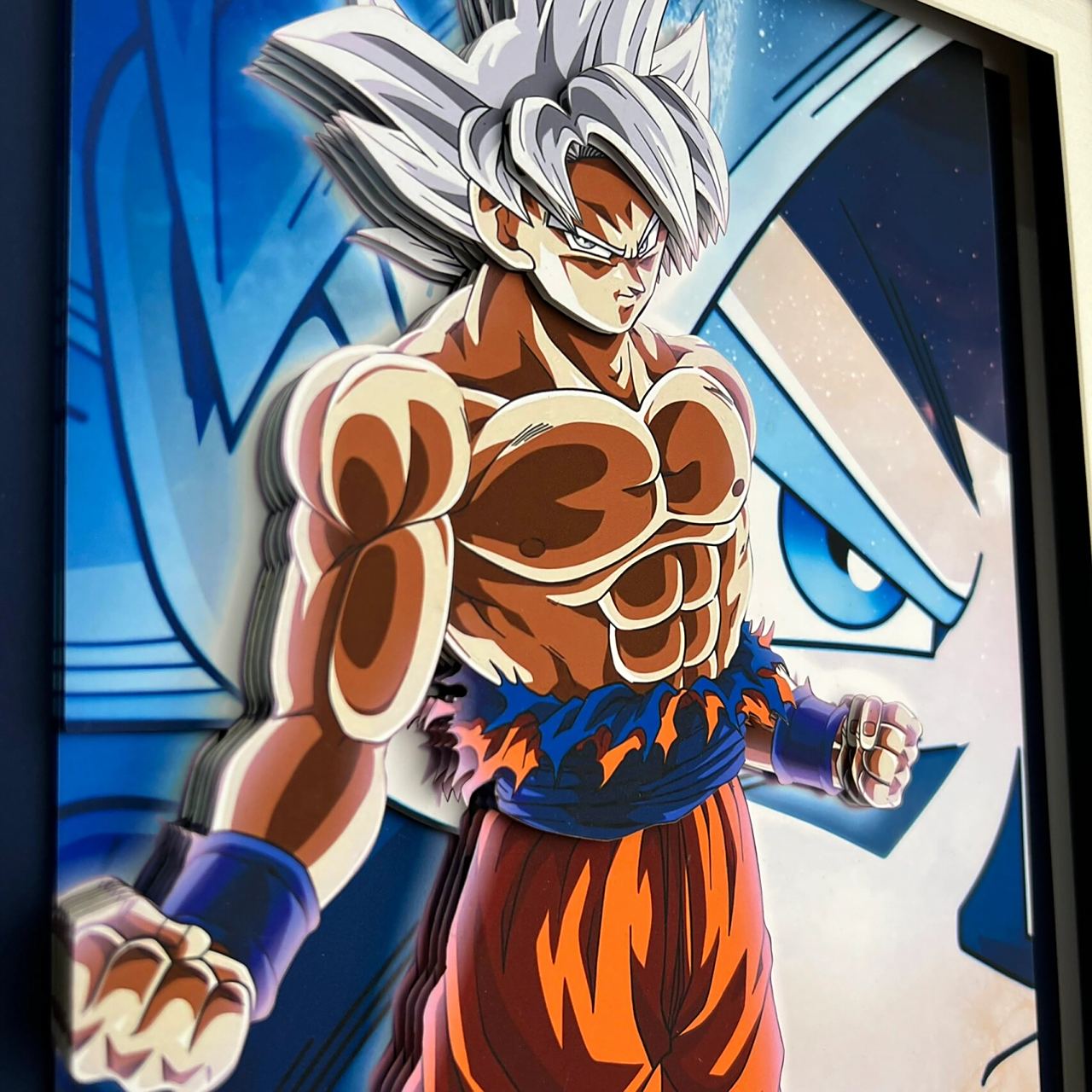 《龙珠》系列之白神悟空纯手工3d立体画 帅就完了!