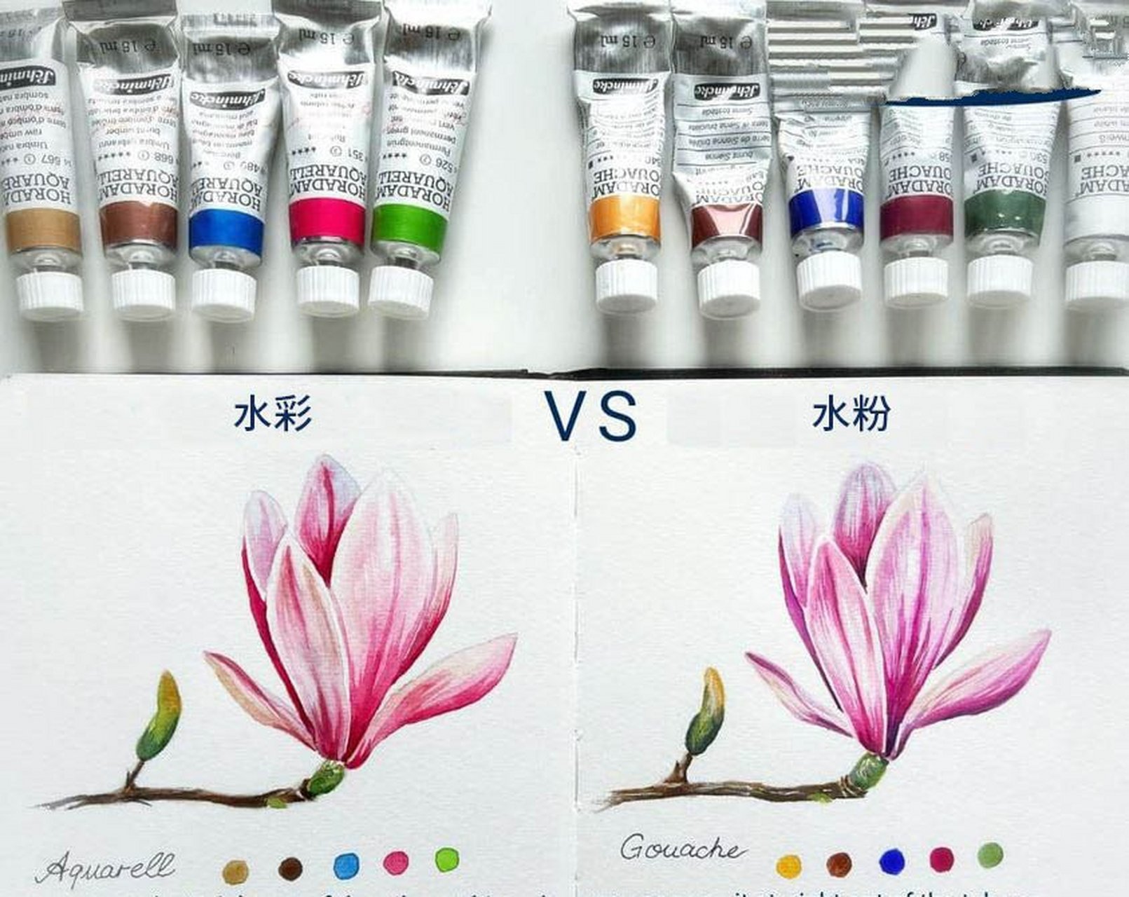 水彩与水粉的异同 水粉和水彩.相似,却又不同.