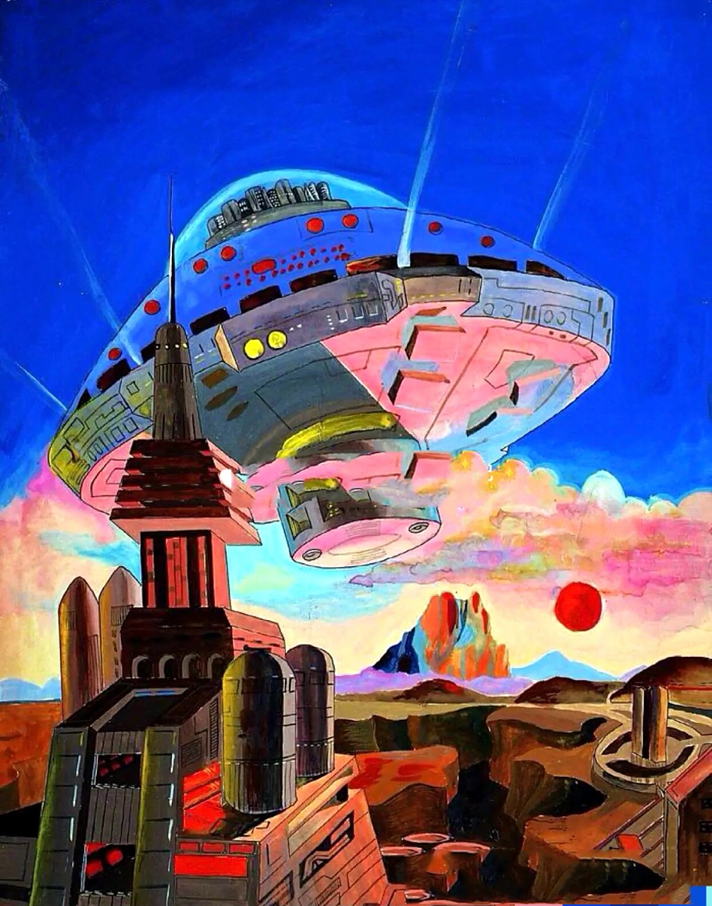 一等奖科幻画作品分享 强烈的色彩对比