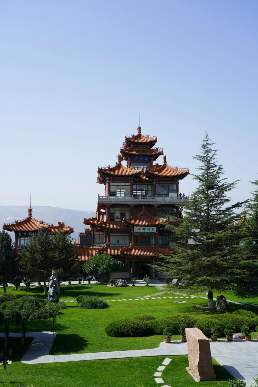 兰州时光466白塔山的白塔与碑林 甘肃行第一站:兰州 	 羡慕兰州人在