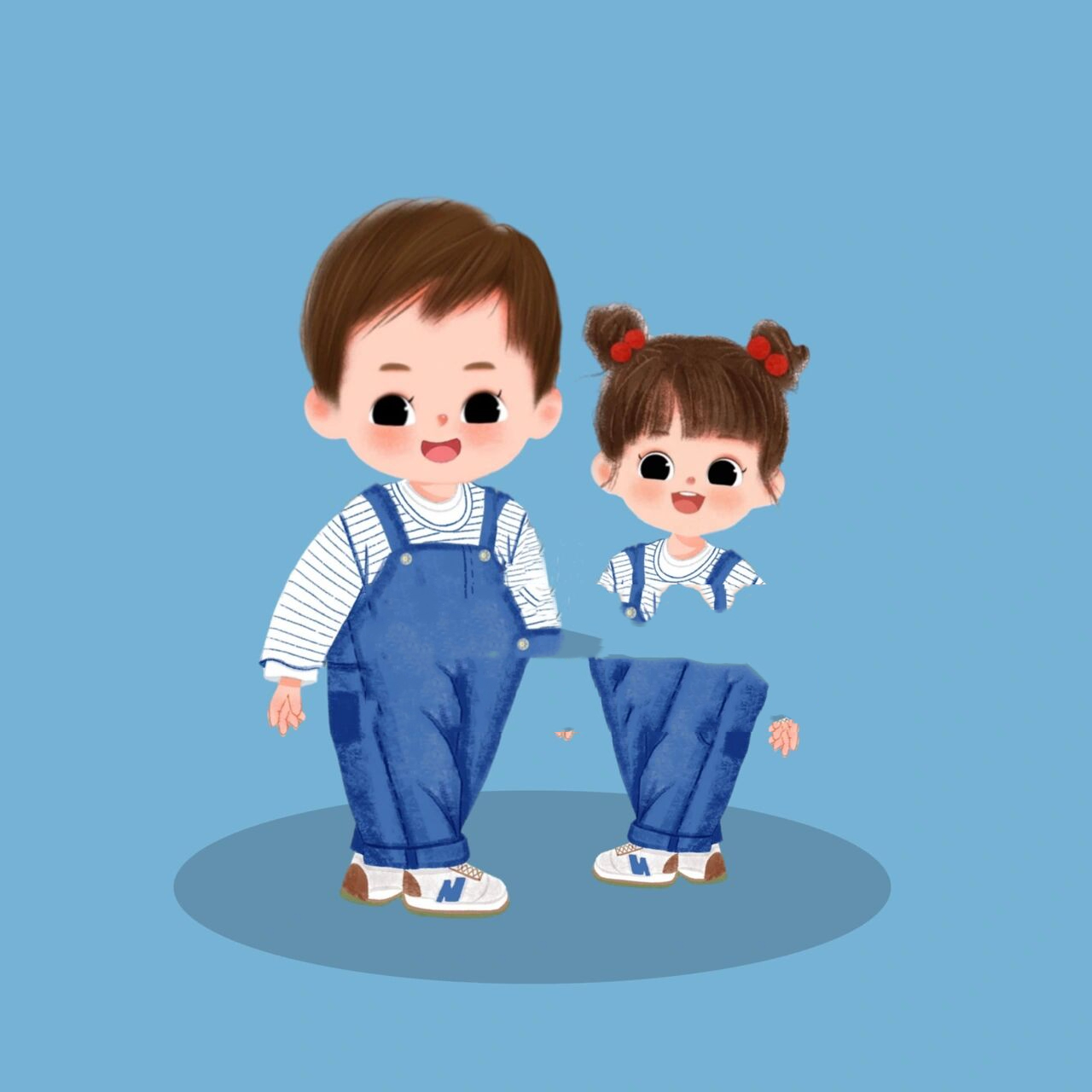 家有两宝头像|背景图|宝妈带娃文案 第76张:姐姐弟弟 第77张:哥哥