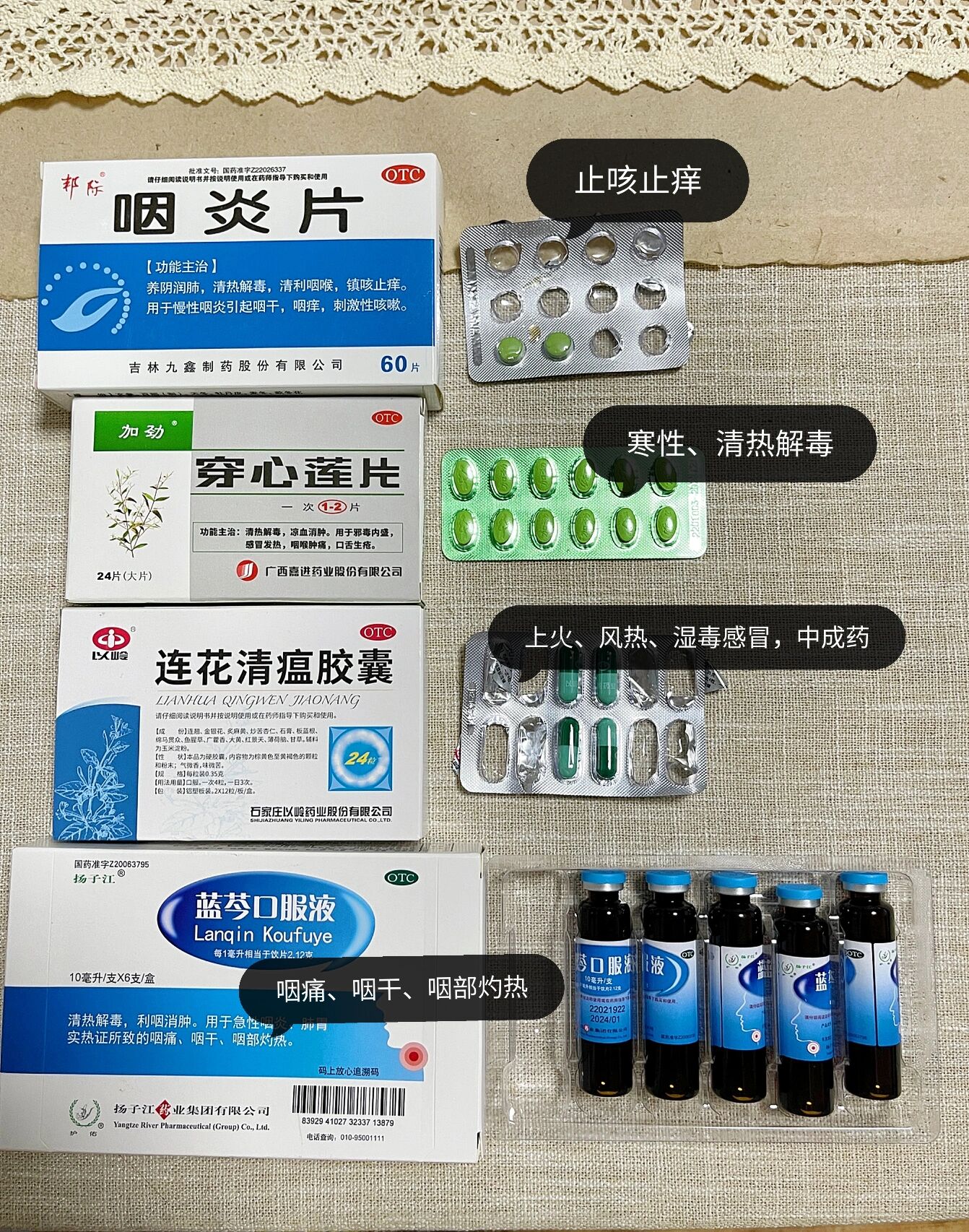 上火引起咳嗽,喉咙痛,热感的必备神器 7月35度8815的天气.