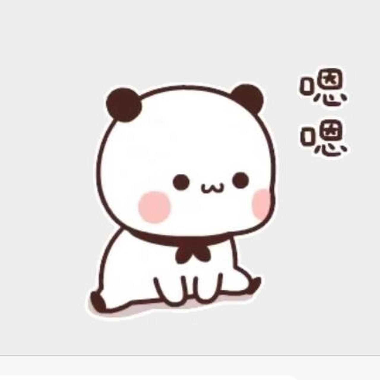 "敷衍"的天花板 一个可爱的"点头"表情包 只需要打"嗯"就出来了