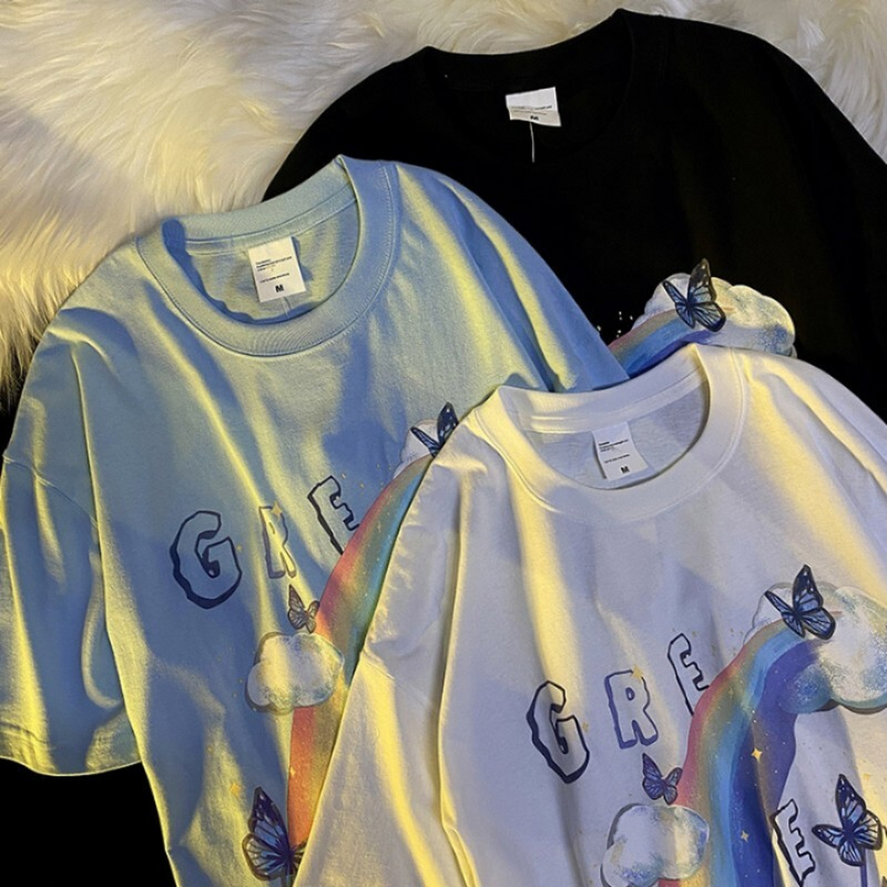 几乎满大街都是t恤,但99goldencrown家店铺的衣服,纯棉版型正75