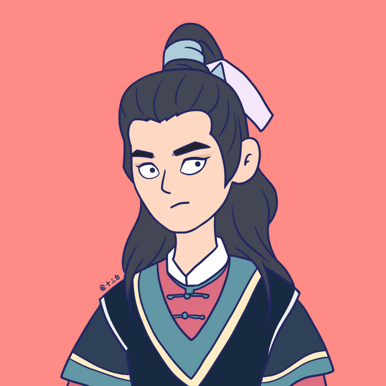 新白娘子传奇角色群像2#十三白插画