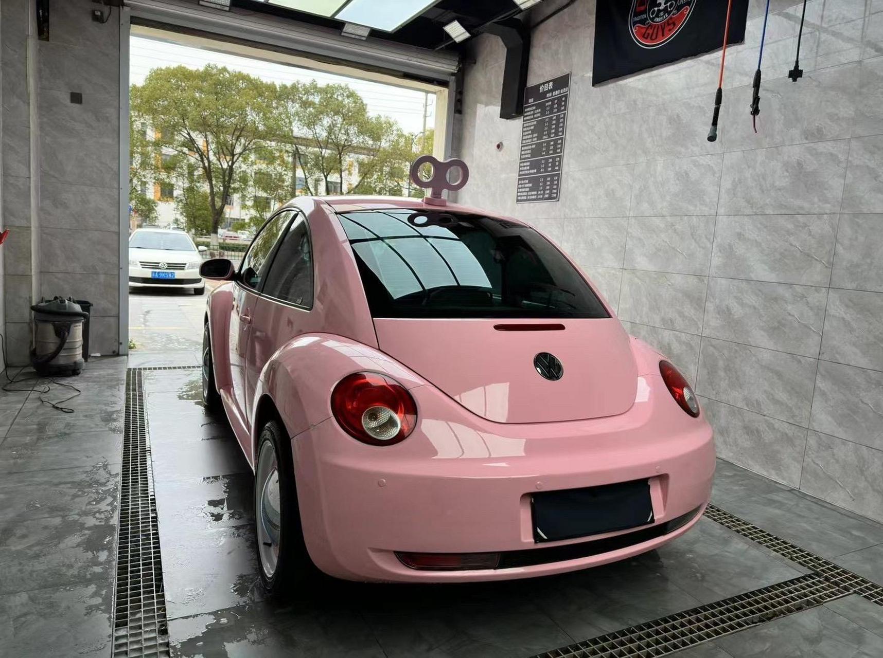 整备上架10年粉红色二代甲壳虫,很多客户一直问有没有粉红色的甲壳虫