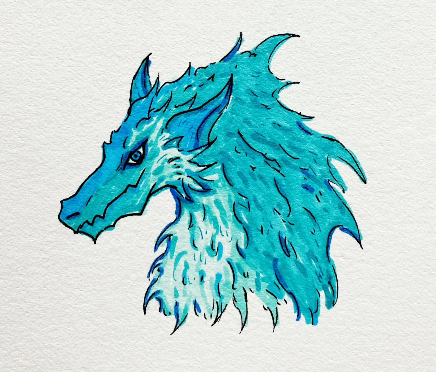 西方龙种绘画(狮心龙)