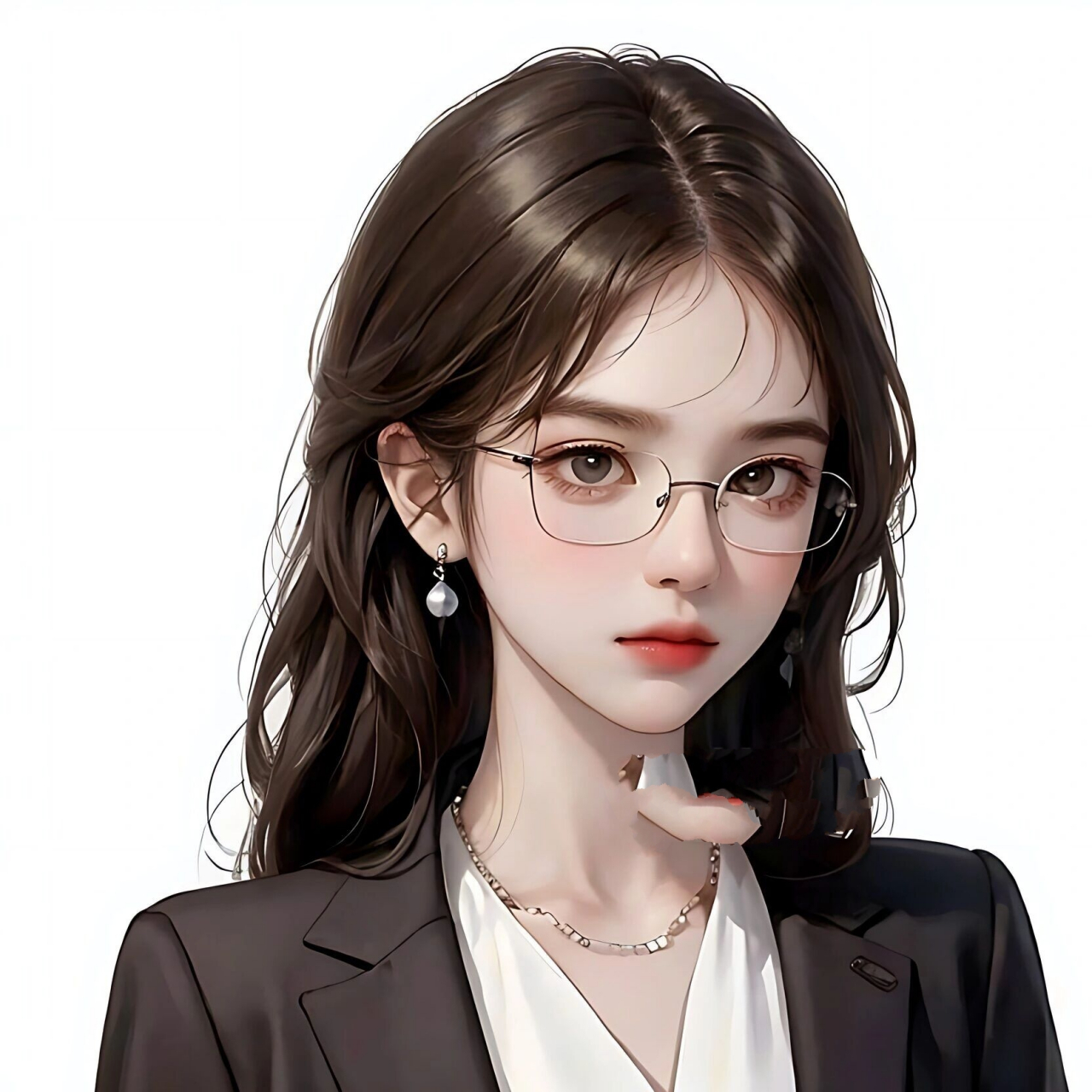 中式ol风系列高级气质打工人职场头像