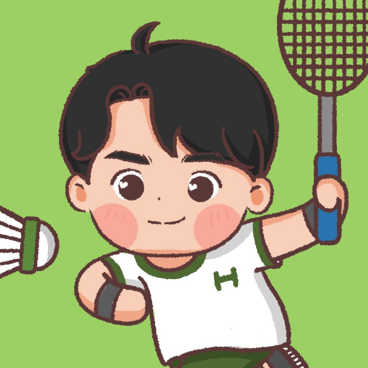 【原创】男生羽毛球头像2.0 一起来打羽毛球吧96