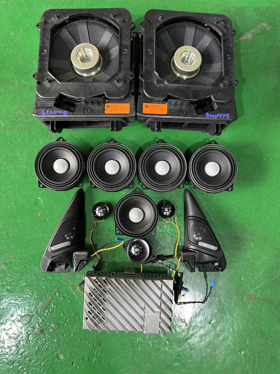 f60高配哈曼卡顿音响一套 全套12喇叭单元加一台410瓦小哈曼功放