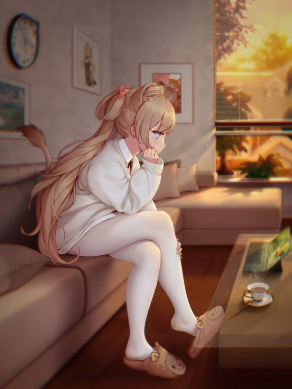 精选白丝壁纸来啦 二次元白丝壁纸一张～明天继续更新♥️♥ 1