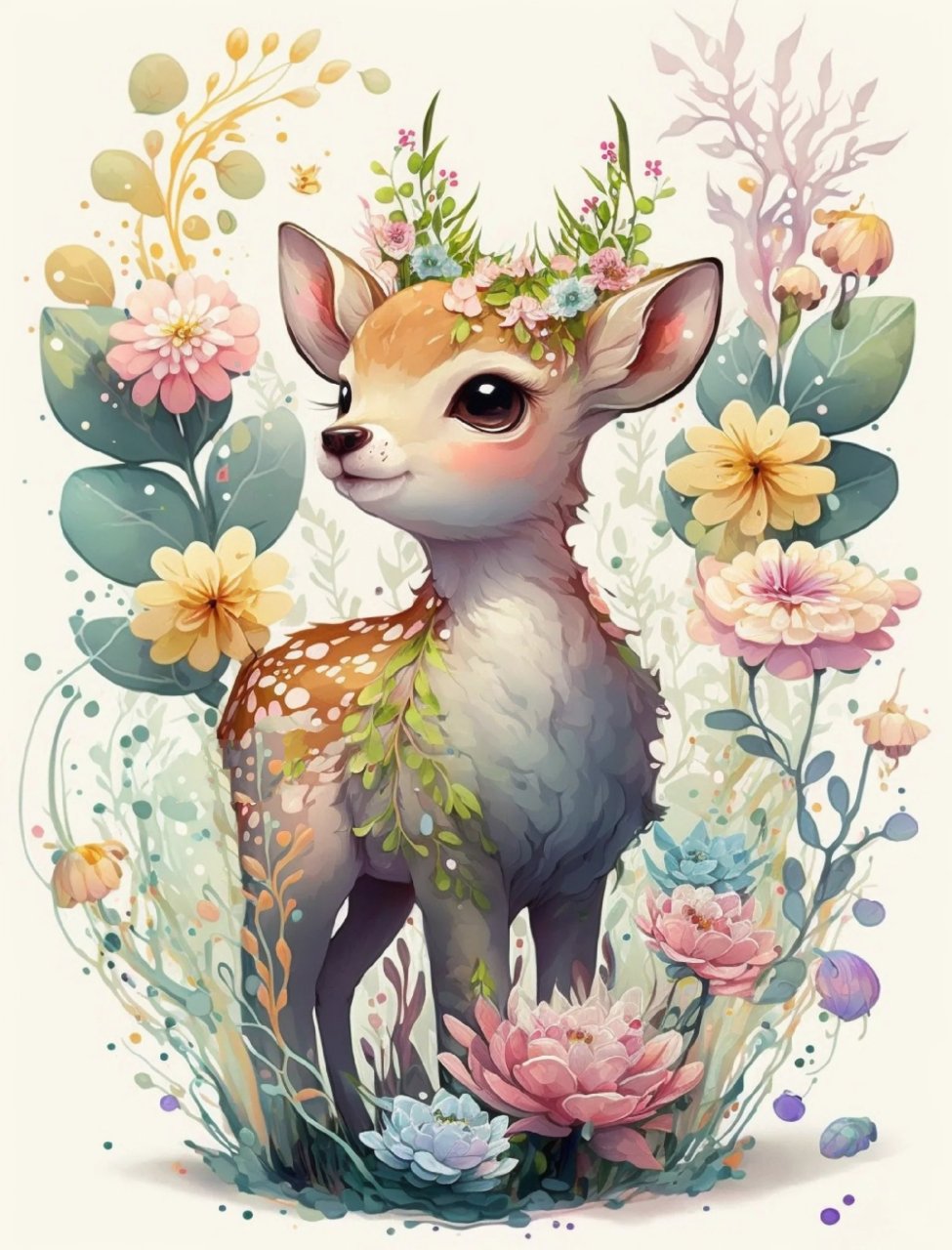 ❤️小鹿仙子❤️ 小梅花鹿的眼睛超级漂亮耶