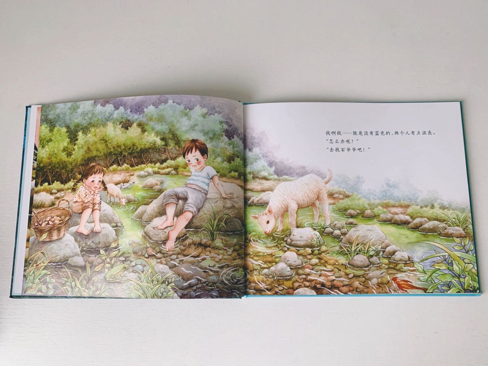 253～国内唯美绘本小众61野孩子之蓝石头 绘本名:蓝石头 适合年龄:3