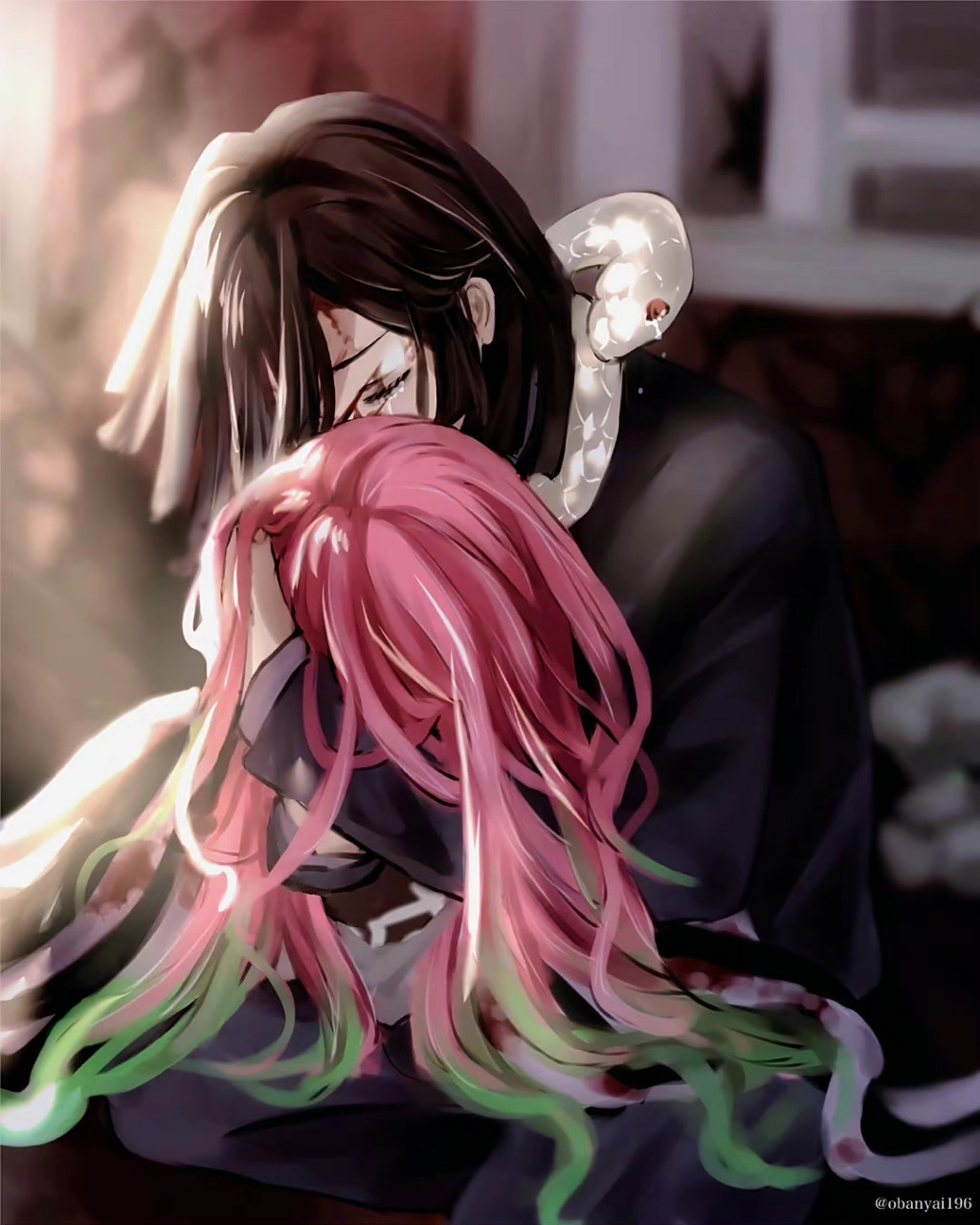 吻别 #动漫# #蛇柱恋柱# i:obanyai196#鬼灭之刃