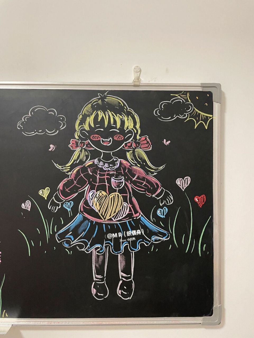 笔记灵感# #粉笔画# #黑板报素材# #黑板报# #简笔画# #画画的日常