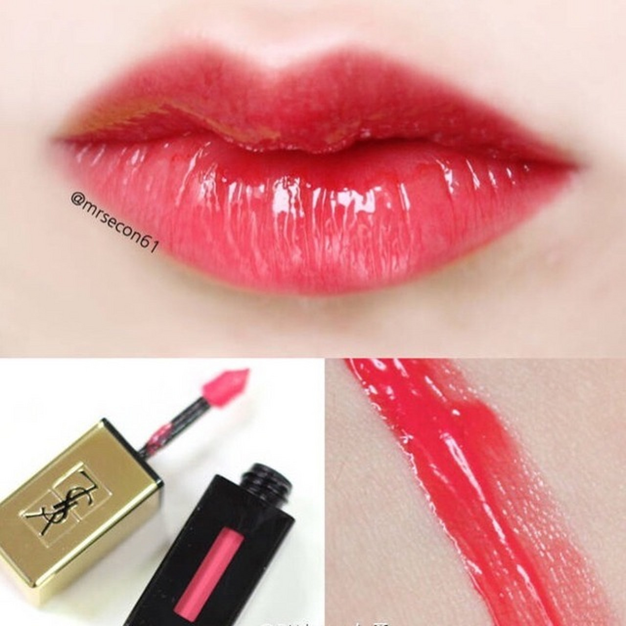 ysl镜光唇釉12号 coril fauve,传说中的斩男色,大热门色号,在新加坡