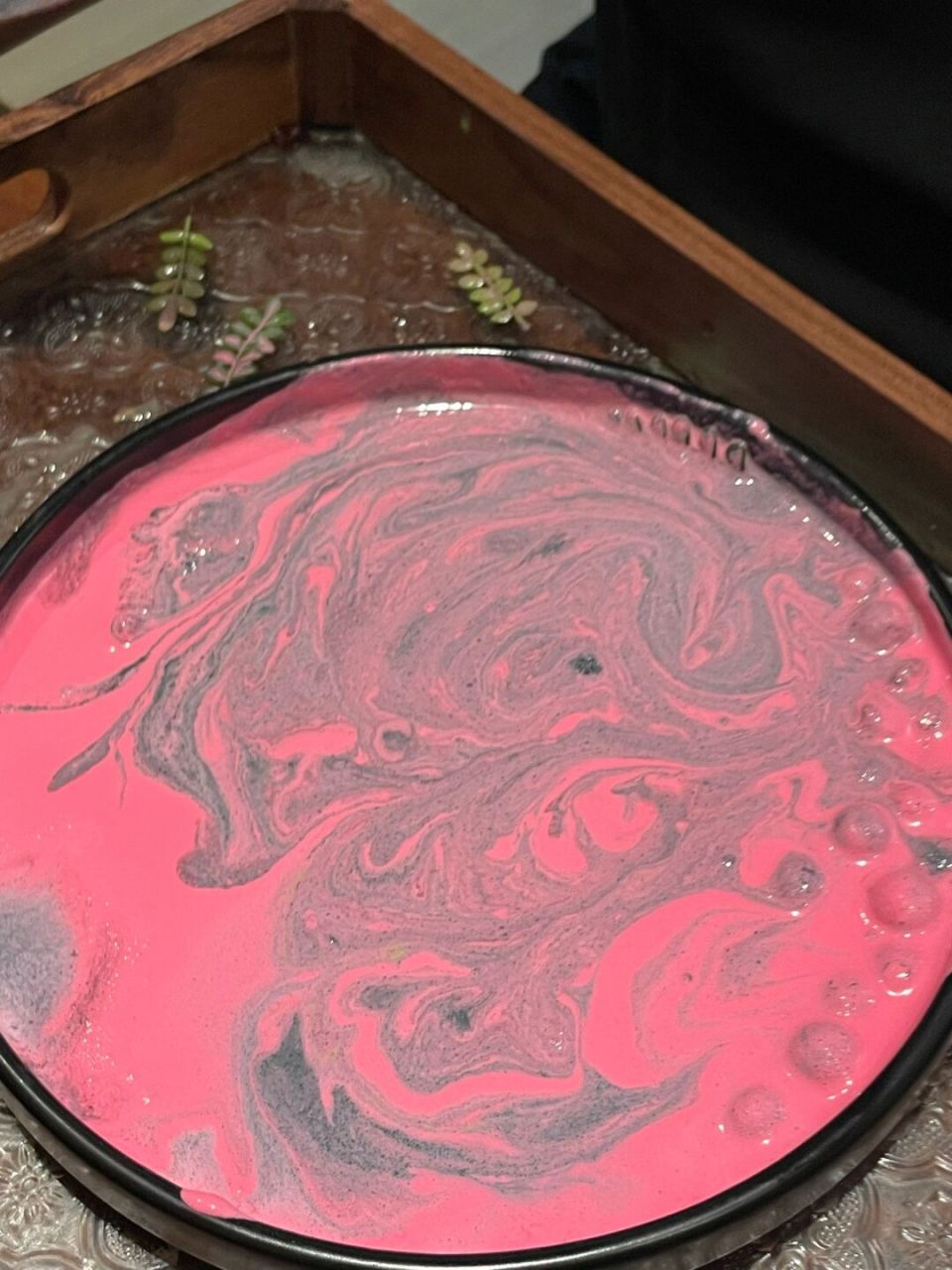 吃到了blackpink配色冰淇淋蛋糕0994 冰淇淋蛋糕名字也叫粉与墨!