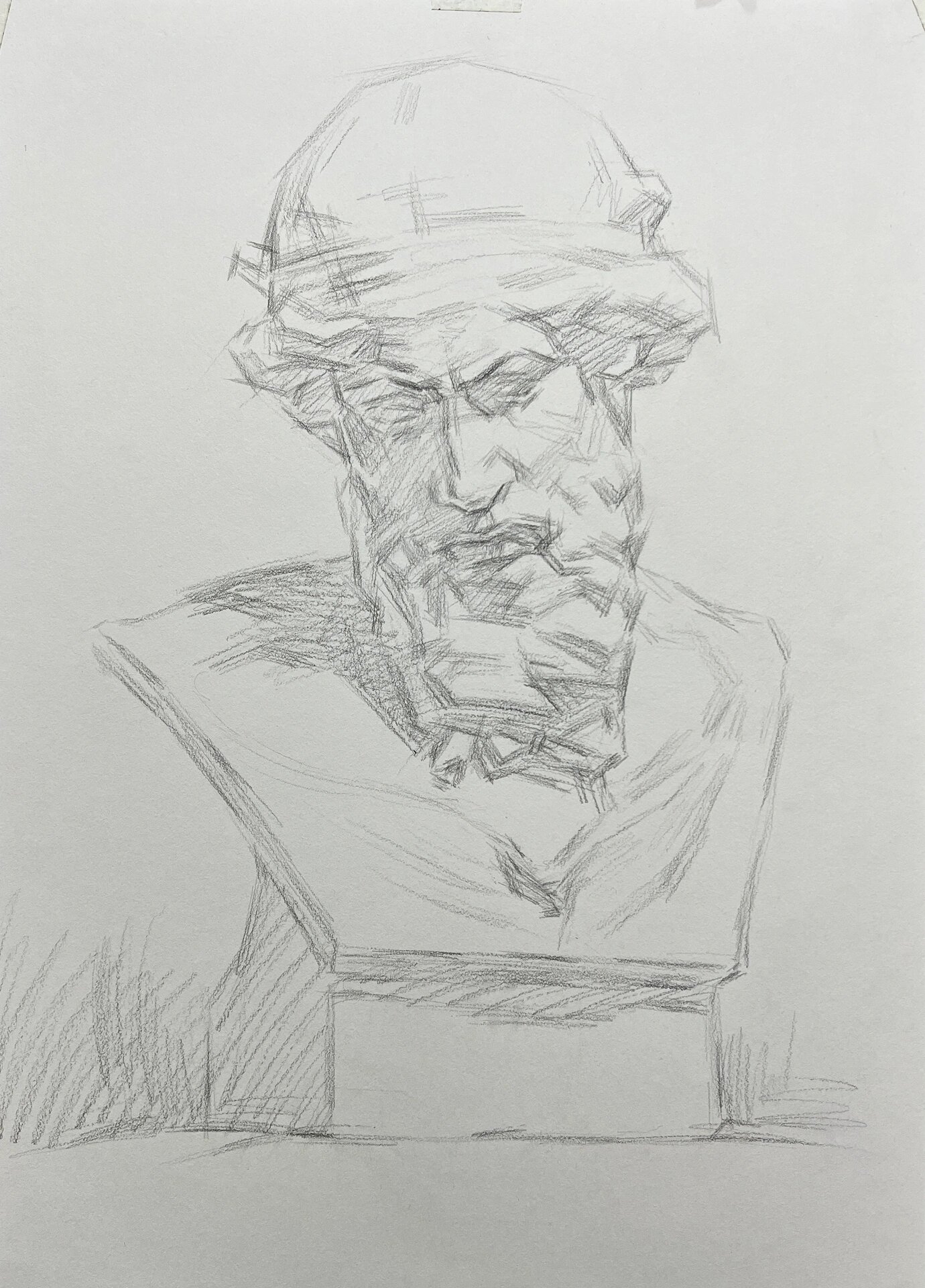 素描石膏像详细步骤图来了