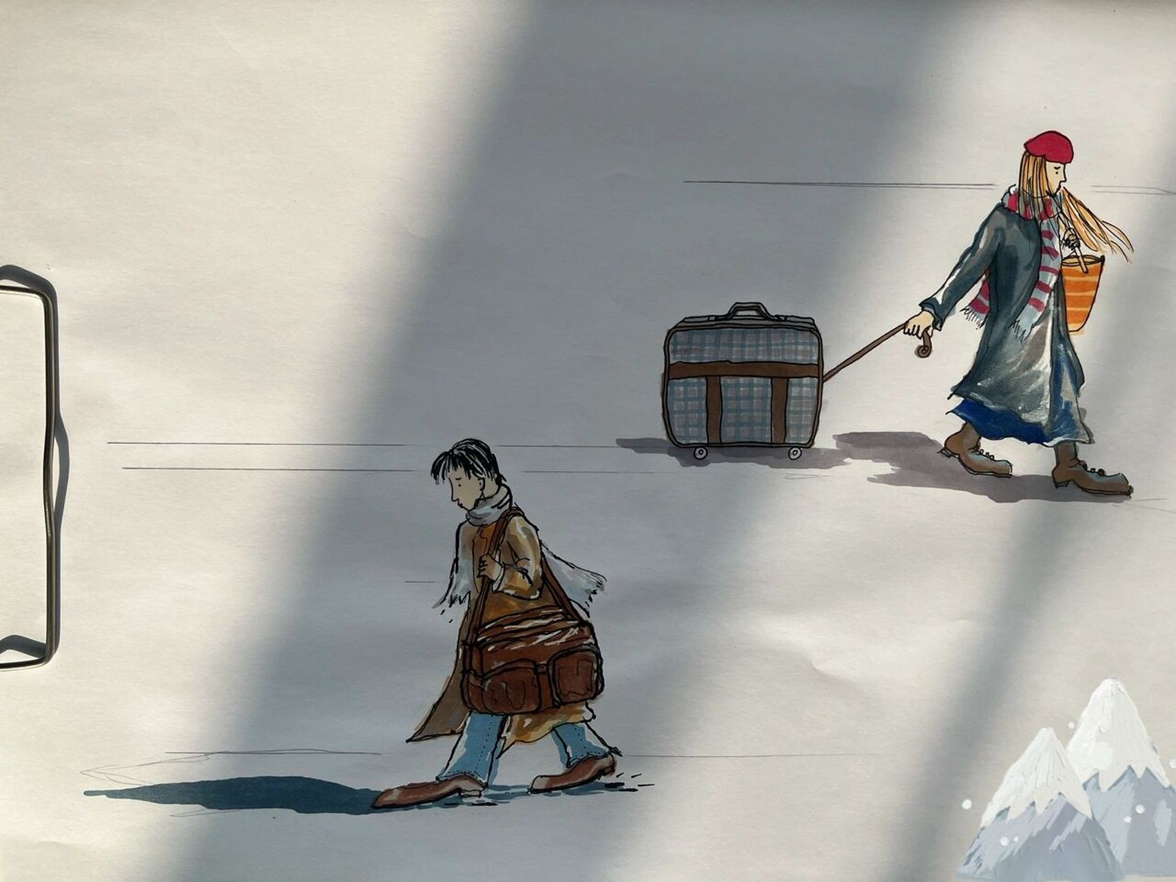 向左向右 copy几米漫画封面