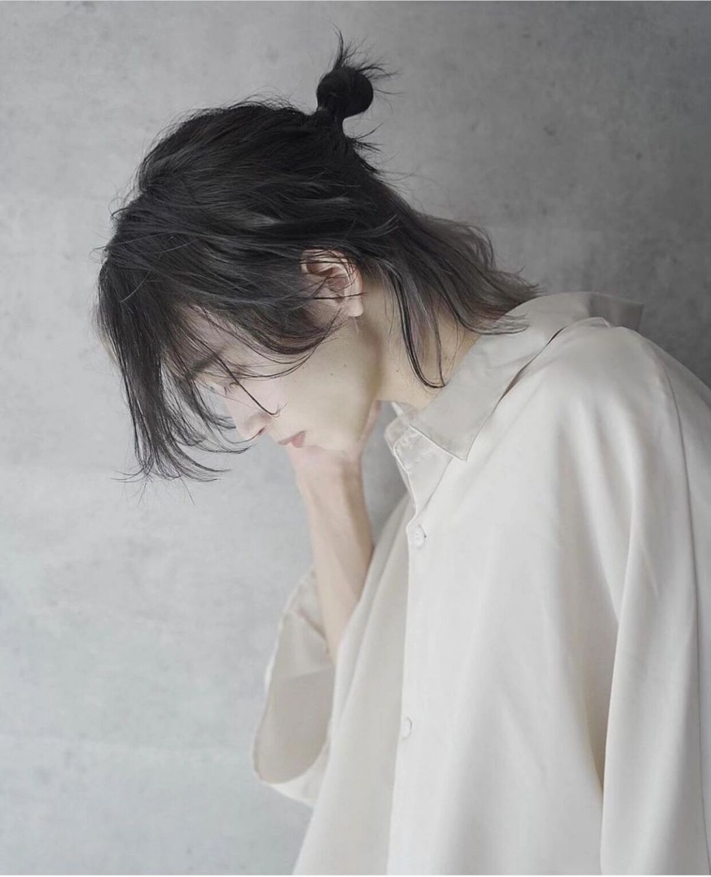 男士发型/丸子头 8215帅气的长发