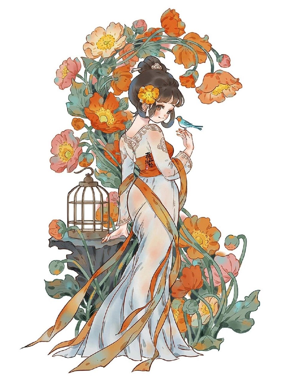 古风动漫人物插画素材 在站酷逛到一位插画师的作品,赶紧存起来,以后