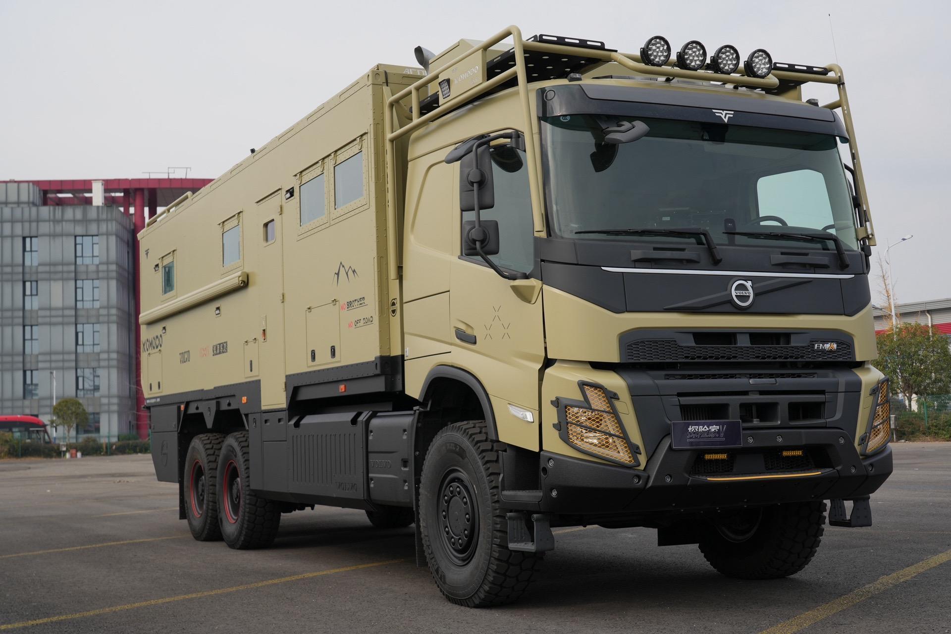 沃尔沃6x6越野房车.底盘:沃尔沃fmx540.2023年11月的车.