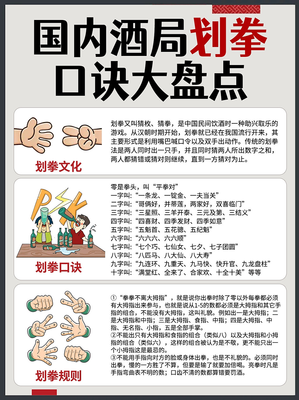 97酒桌上划拳口诀来了96这次一定包教包 划拳文化 划拳又叫猜枚