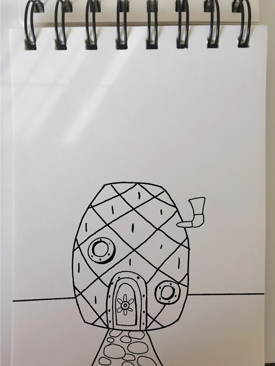 还有人不会画海绵宝宝的菠萝屋吗?