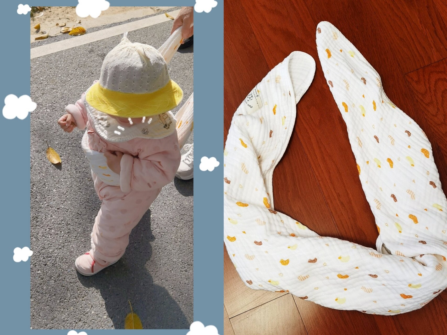 宝宝学走路,自制学步带 宝宝学习走路的时候,因为老人带的多,所以我