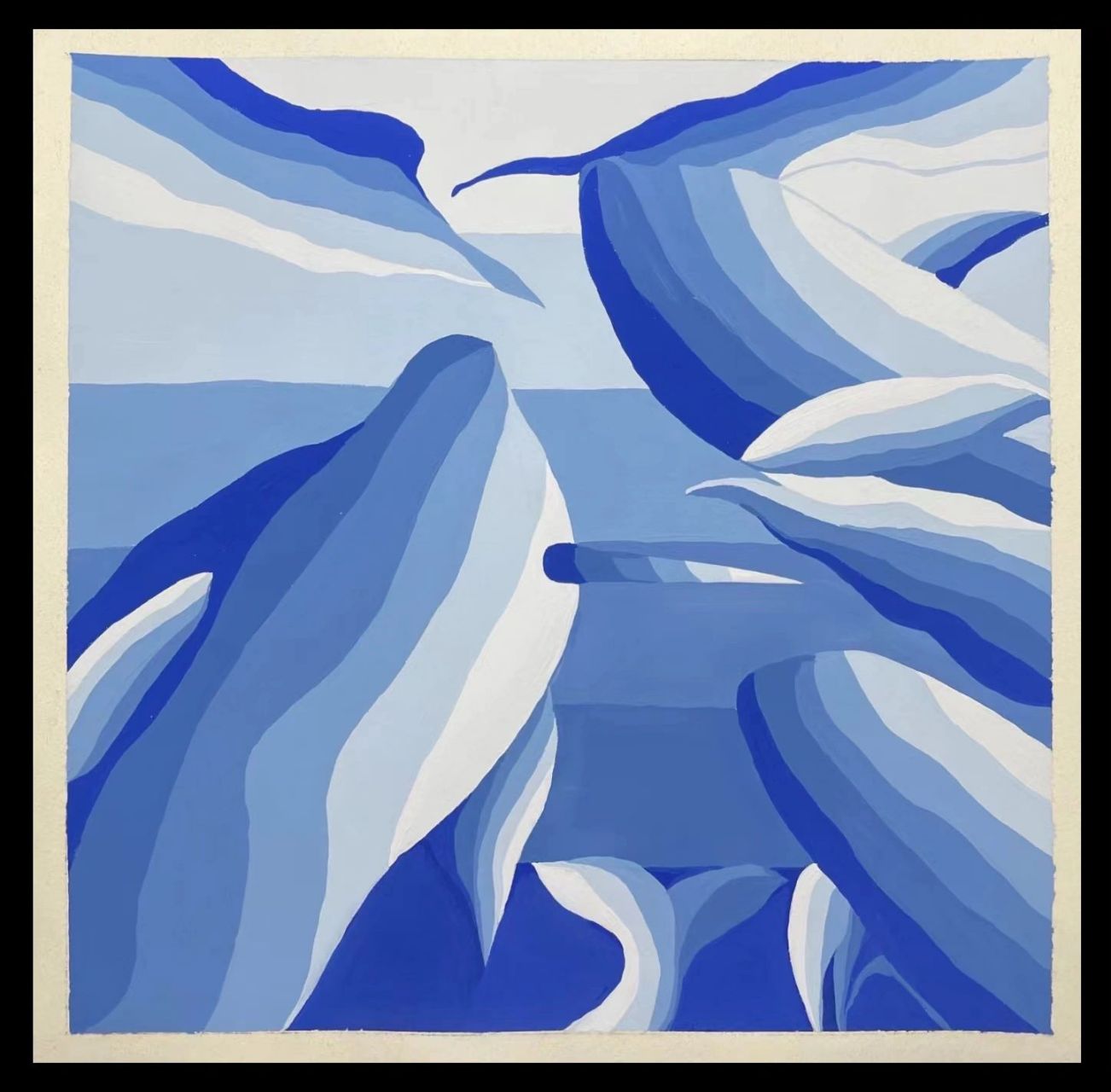 色彩构成 色彩推移(五) 明度推移,纯度推移,色相推移