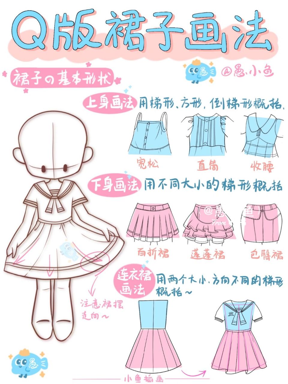 衣服怎么画漫画画法图片